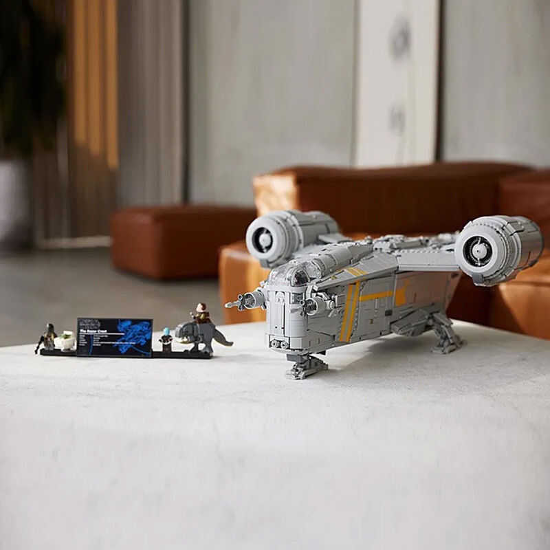 เข้ากันได้กับ LEGO 75331 Star Wars Collectible Razor Crest ของเล่นตัวต่อขนาดใหญ่สำหรับผู้ใหญ่และเด็