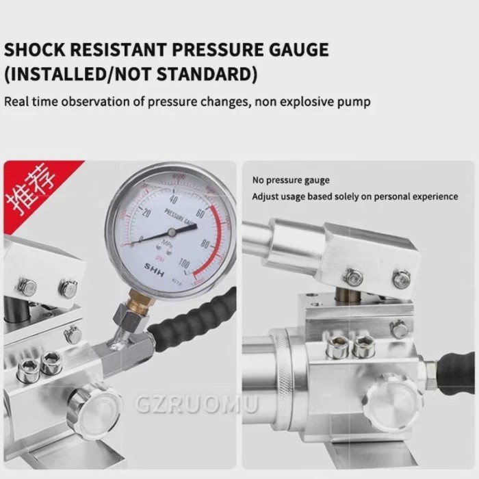 High Pressure Hydraulic Manual Pump CP-700 Portable Hydraulic Pump 700Kg/cm² 1000CC Hand Operated P