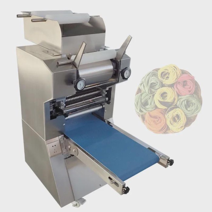 Electric Noodle Pressing Machine Commercial Stainless Steel Spaghett Noodle Maker Roller Dough Cutt