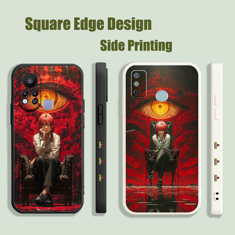 ปลอกสําหรับRealme C30s C30 9i 4G Makima Art OYZ57 เคสโทรศัพท์ขอบสี่เหลี่ยม