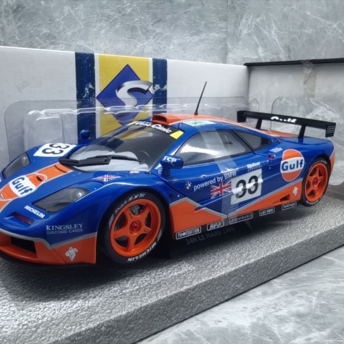 SOLIDO 1/18 McLaren F1 GTR 1996 24h LEMANS #33 โมเดลรถแข่งอัลลอย