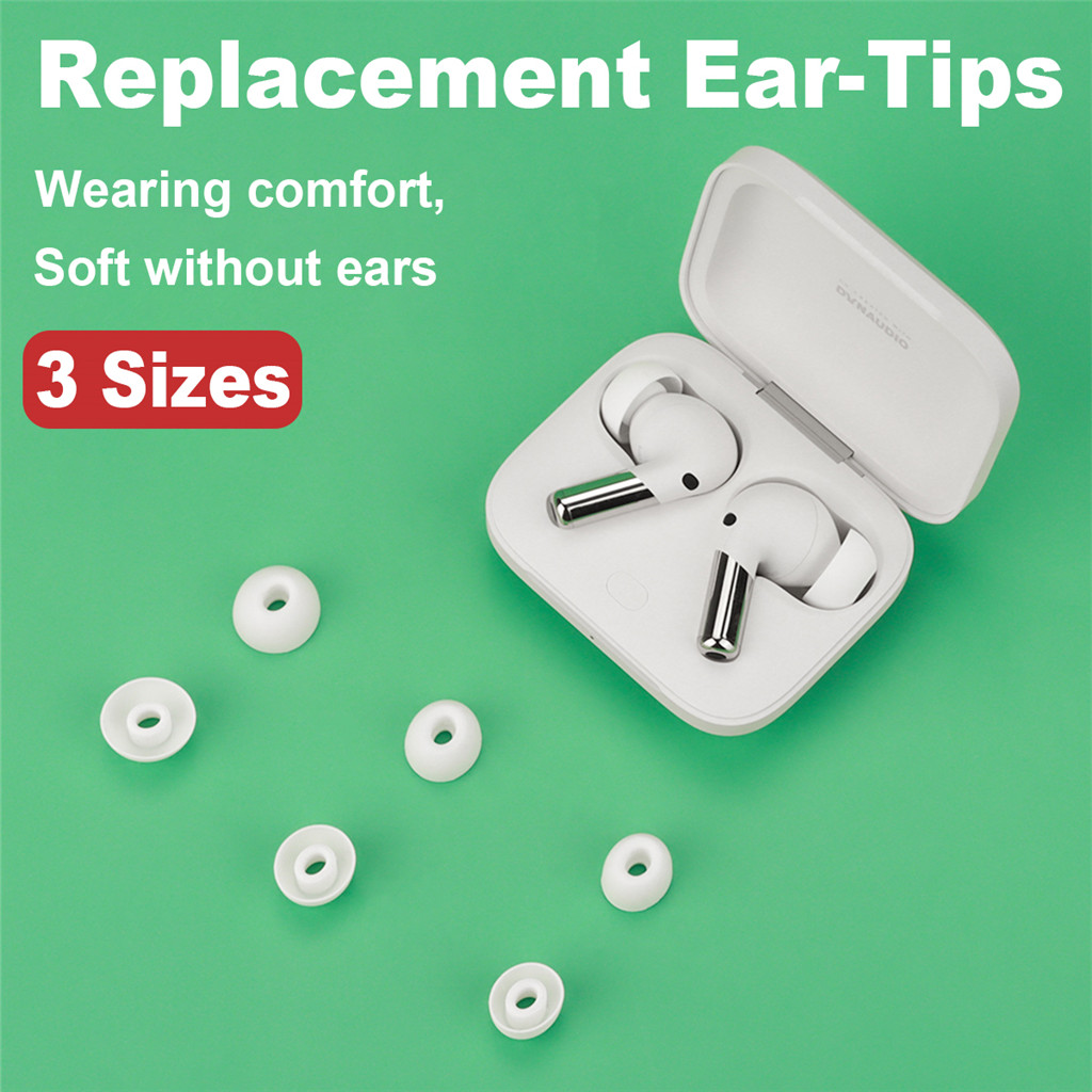 เปลี่ยนหูฟังซิลิโคนหูฟังหมวกใช้งานร่วมกับ OnePlus Ace Pro 2 NV Z2 3V Nord Buds 3r S/M/L (3 คู่ขนาดที