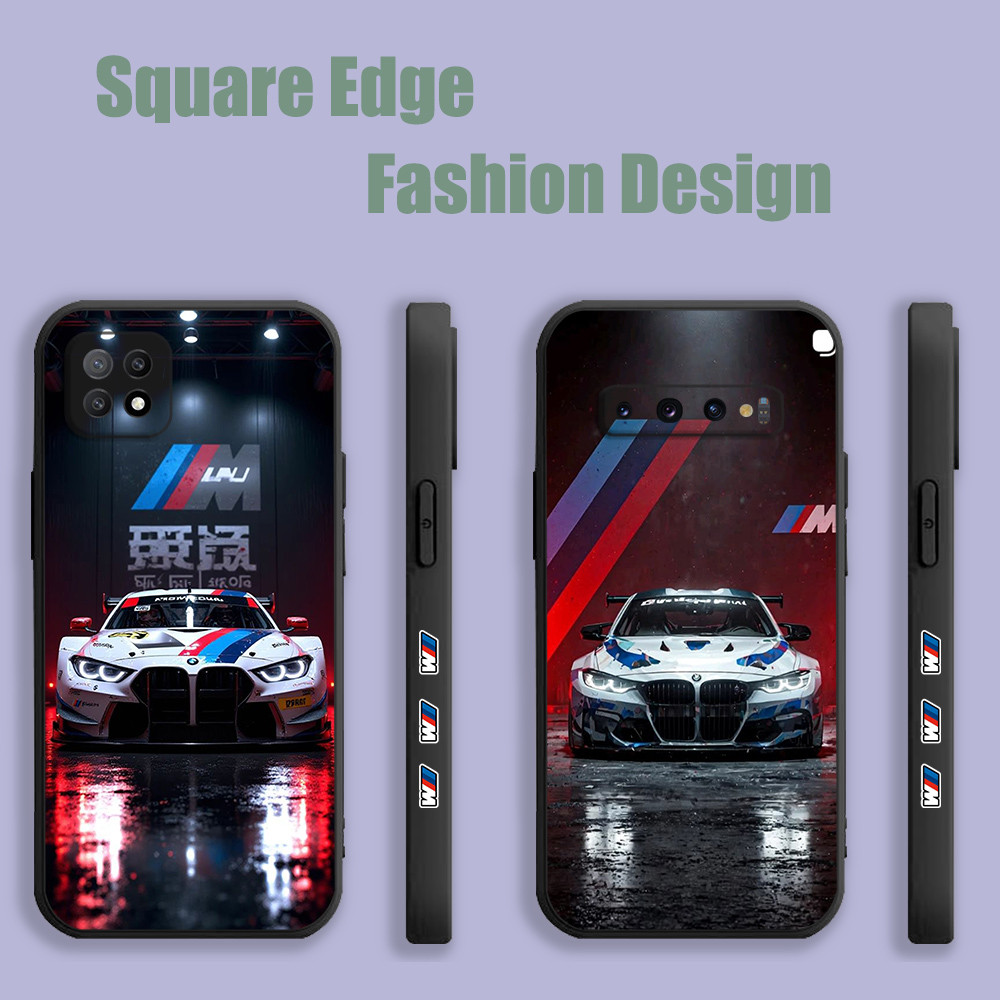 ปลอกสําหรับ Huawei Nova 9 Y70 Plus 90 Lite 70 X6 X8 P60 Pro X9A BMW M Power LCB28 เคสโทรศัพท์ขอบสี่เ