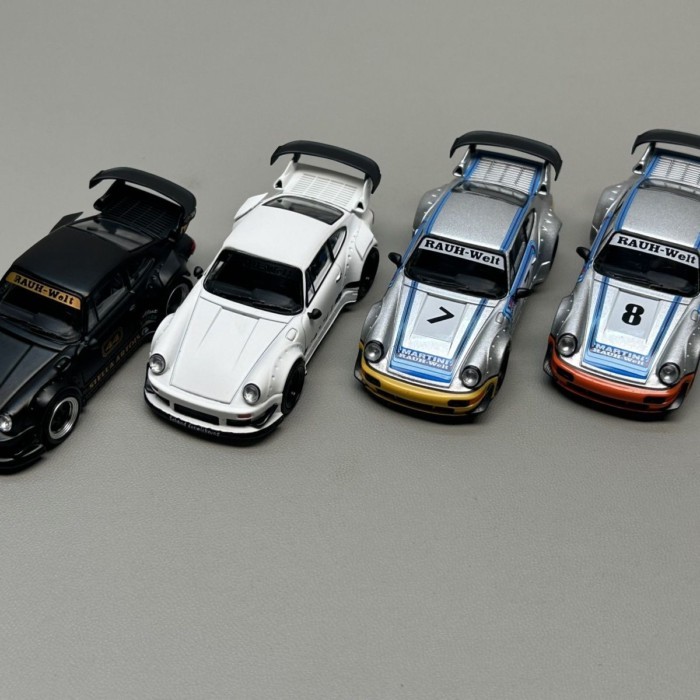 Ready Stock Ready Stock ModelModel Porsche RWB964 930 1: 64 โมเดลรถอัลลอย