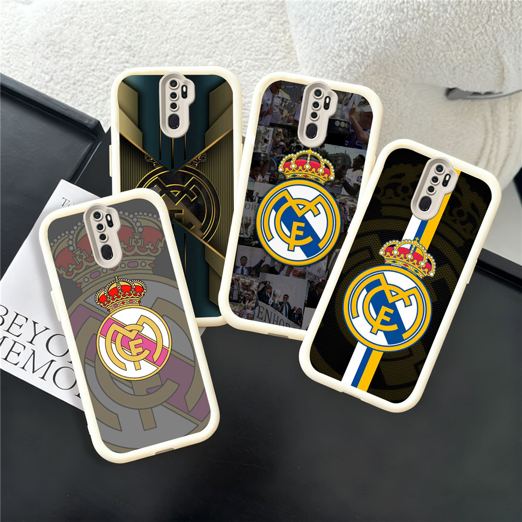 WC32 Real Madrid Casing สําหรับ Hp ชุบ OPPO F21 F11 F23 F25 F15 A98 F17 F19S F19 Pro 5G วัสดุ TPU