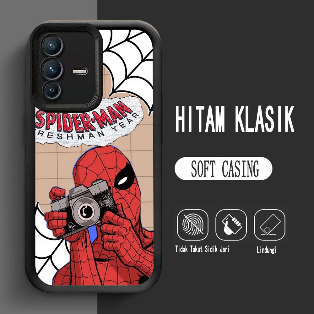 เคสสําหรับ VIVO V50 Lite V23 V23E Y75 Y200 5G Soft L-14 Spider-Man