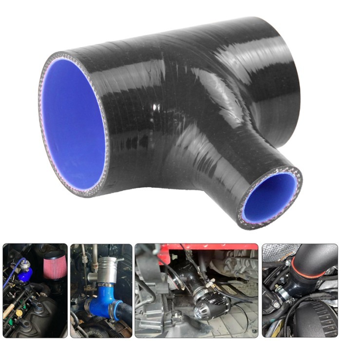 T Shape Silicone Hose Tube Pipe for 35mm ID BOV 3inch to 3inch