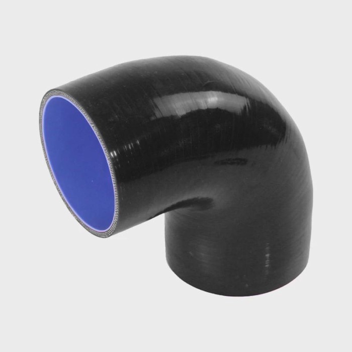 ID 76mm 3inch 90 Degree Elbow Coupler Silicone Hose Black/Blue/Red