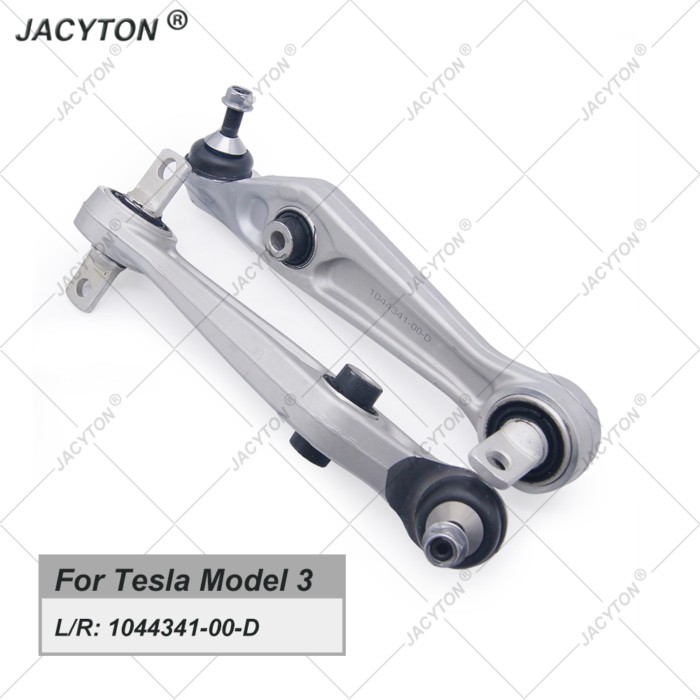 JACYTON Pair Front Lower Suspension Straight Control Arm For Tesla Model 3 5YJ3 1044341-00-D 104434