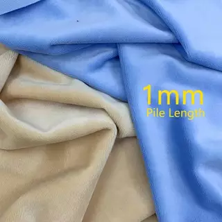 1.5 มม.ผ้าตุ๊กตาสั้นนุ่มพิเศษหนาคริสตัล Super Soft Flannel Plush ของเล่นทําด้วยมือ Diy ผ้า 45x50 ซม.