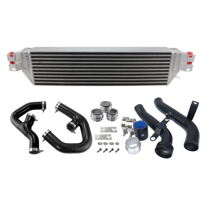 Dual Intercooler Turbo exhaust pipe conversion booster tube kit for V.WGolf MK5/MK6/GTI/Scirocco Au