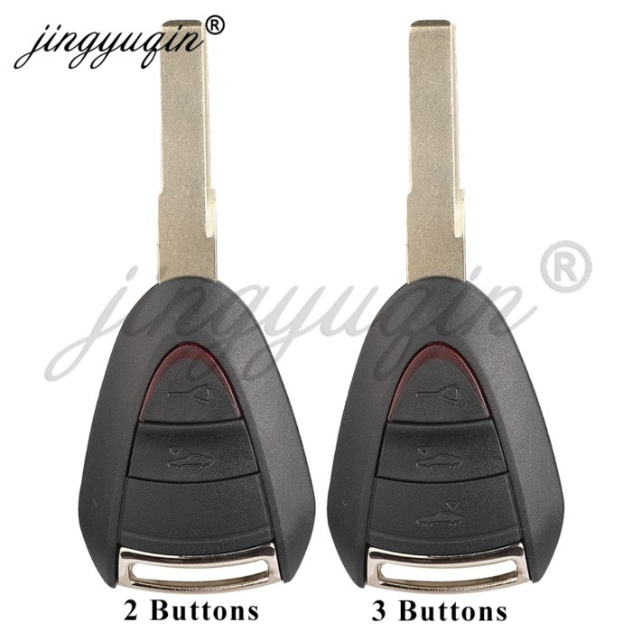 jingyuqin 2/3BTN Remote Car Key Shell Case For Porsche Cayman Boxster GT S 2S 4S Turbo 911 987 996