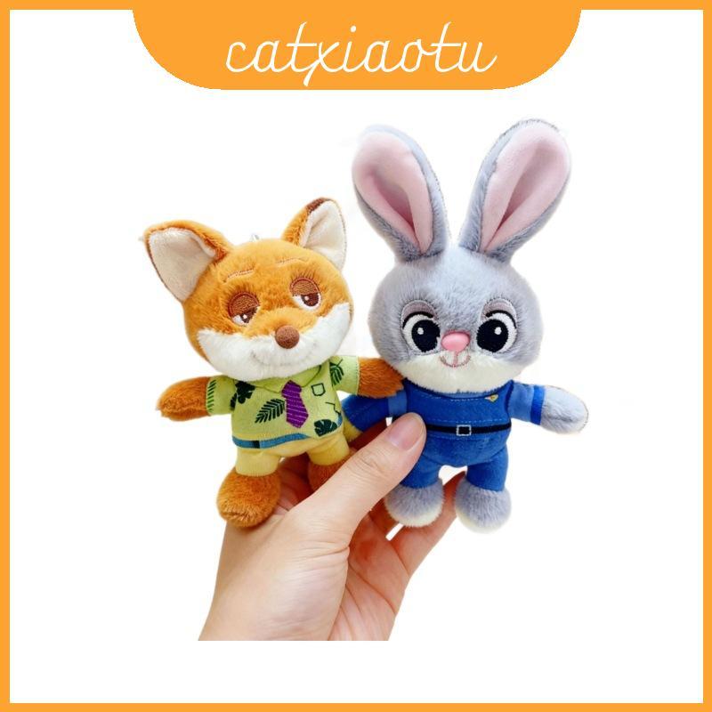 Zootopia น่ารัก Judy Nick Sloth และ Benjamin พวงกุญแจตุ๊กตาสําหรับเด็กและนักสะสม