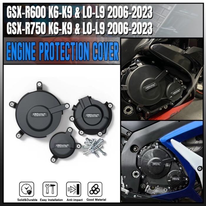Motorcycles Engine Cover Protection Case GBRacing For SUZUKI GSXR600 GSXR750 GXS-R600 GSX-R750 2006