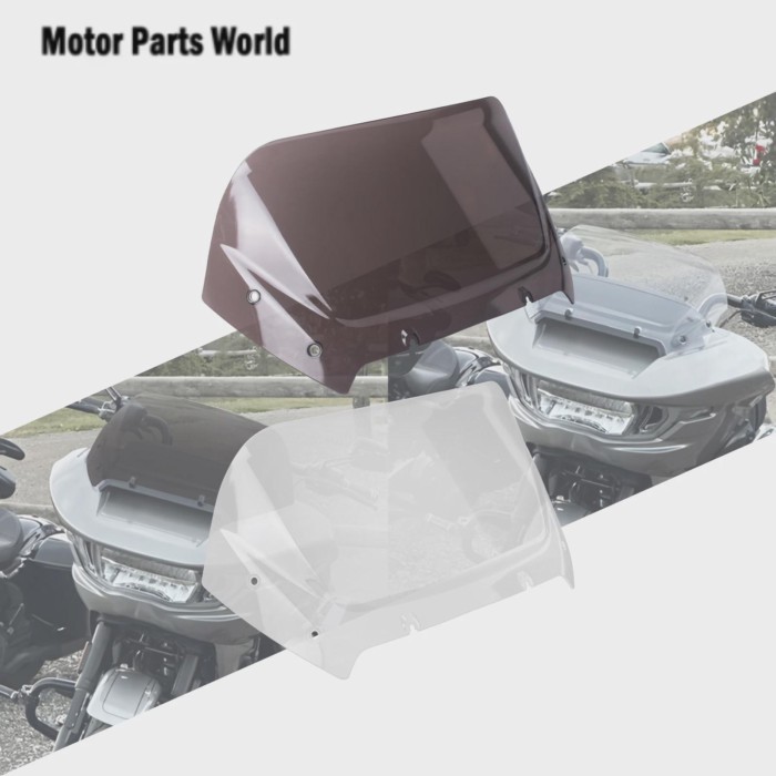 For Harley Touring Road Glide 2024 Road Glide CVO FLTRXSE 23-Up Motorcycle 10" Windshield Universal