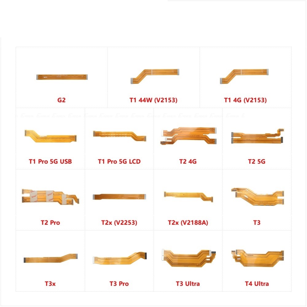 Lcd หลักเมนบอร์ดการเชื่อมต่อ Flex Cable Parts สําหรับ Vivo G2 T1 T2 T2x T3 T3x T3 Pro T4 Ultra