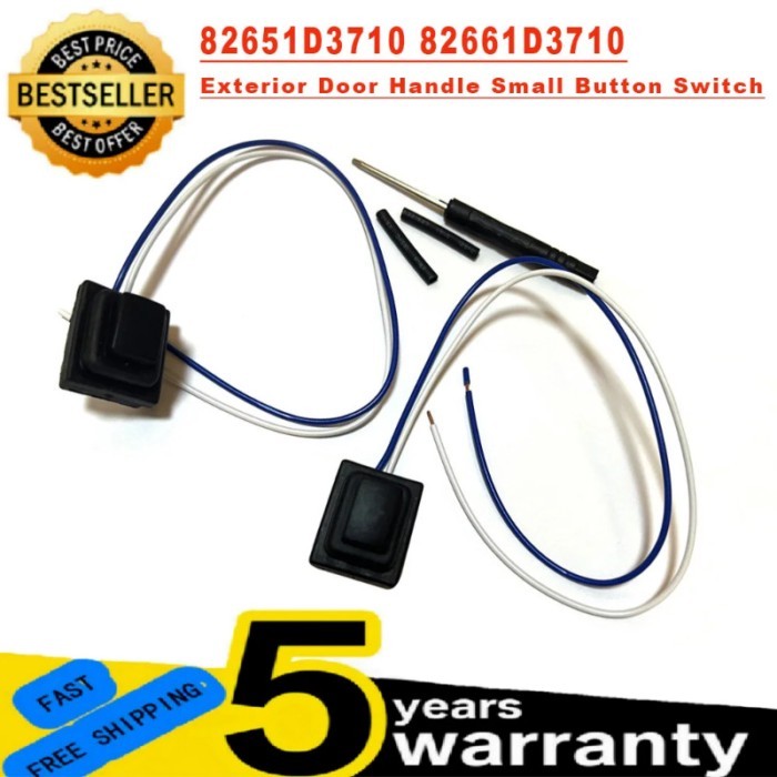 82651-D3710 82661-D3710 82651D3710 82661D3710 Front Outside Door Handle Small Button Switches For H