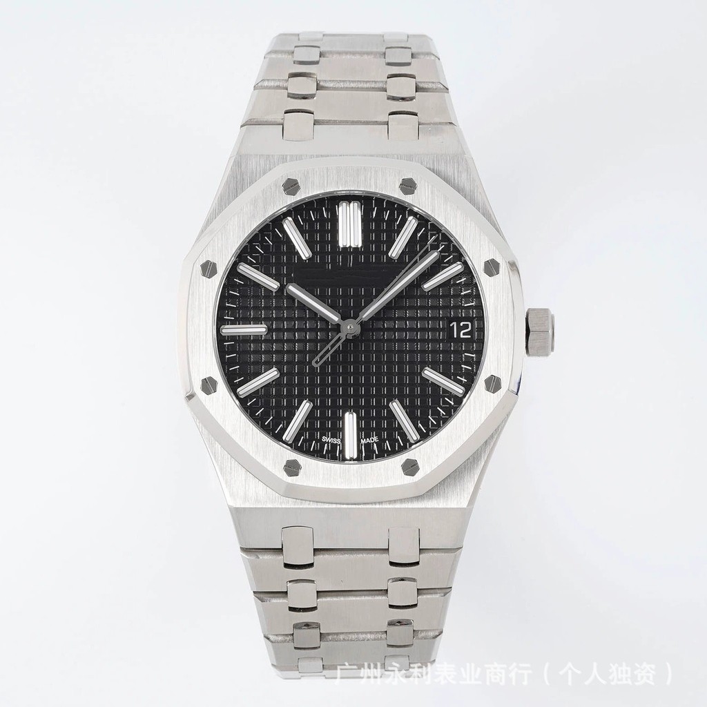 2026 แฟชั่นกีฬา S สไตล์ใหม่ Oak Simple Atmospheric Dial อัตโนมัตินาฬิกาผู้ชายปฏิทินในสต็อก d8b fd5