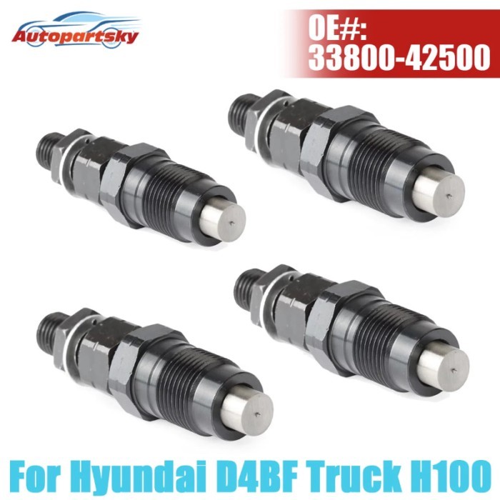 4PCS 33800-42500 For Hyundai Engine D4BB D4BH D4BF Pickup Truck H100 Injector Nozzles 33800-42500 C