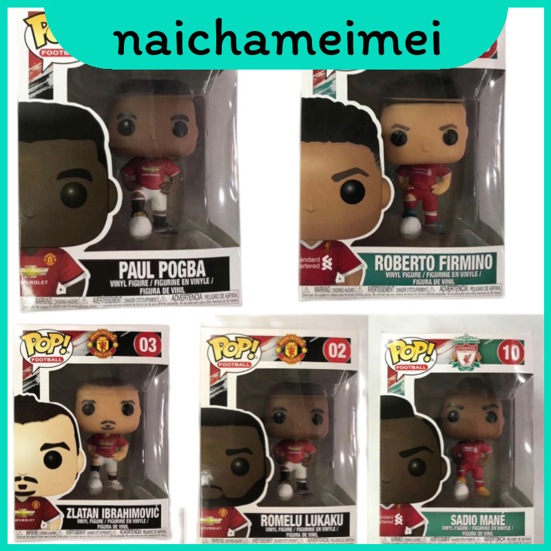 ดาวฟุตบอลที่น่ารักและแม่นยํา Miniatures Pogba, Mane Ibrahimovic, Salah,