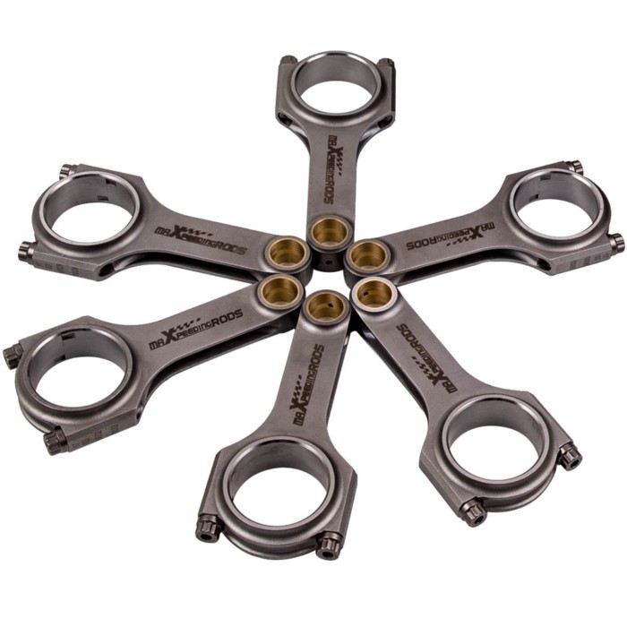 6x Forged 4340 Connecting Rods For BMW 328i 528i E36 E46 M52B28 Pleuel Bielle Conrods Connect Rod S