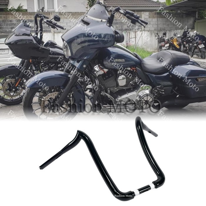 Motorcycle 1-1/2 inch 38mm Goat horn Ape handlebars to 1-1/4 inch bar For Harley Road Glide 2014-20