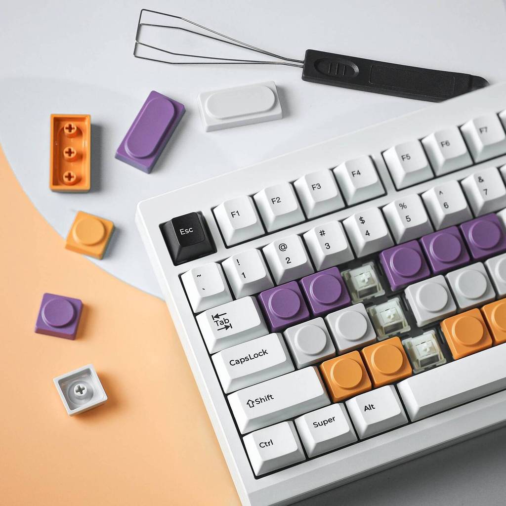 7PCS CHOSSFOX Keycaps Low Profile ABS Keycaps สําหรับ Gateron Low Profile MX Switch คีย์บอร์ด Ultra 