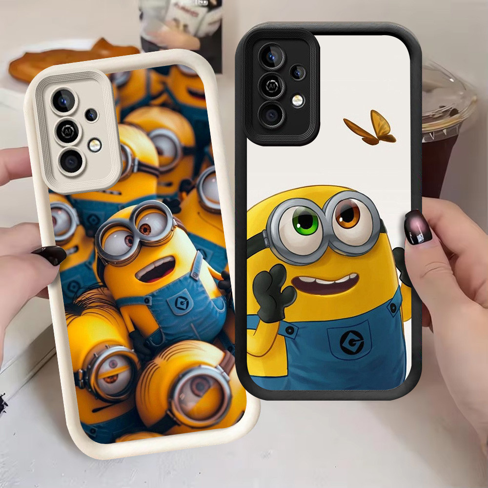 G-44 Minion Casing สําหรับ Samsung S24 A55 S25 M15 S21 FE Ultra 5G สีดําและสีขาว