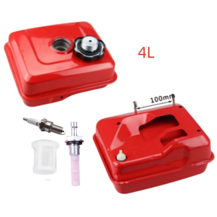 1 Set Engine Gas Tank 4L Fuel Tank Engine Cap Filter Replace For Honda GX200 GX140 GX160 168F 170F