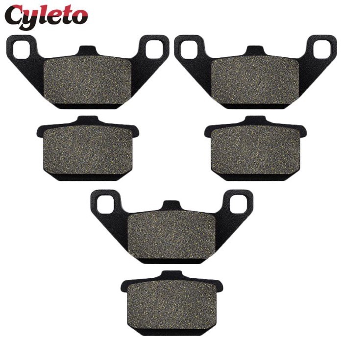 Cyleto Motorcycle Front or Rear Brake Pads for Kawasaki Ninja ZX 600 750 900 1000 1100 ZN700 ZN1100