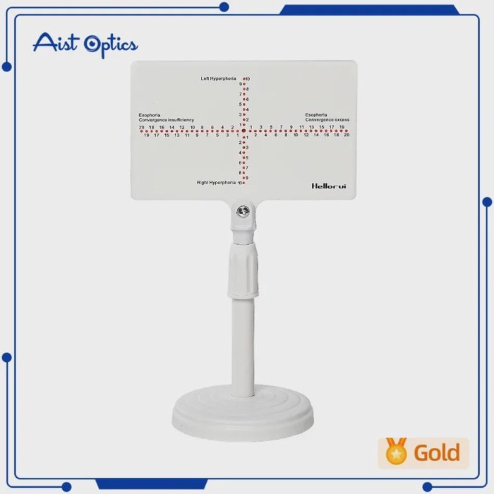 Ophthalmic Torrington Block Phoria Strabismus AC/A Test ToolOptometry Inspection Board Charts Visio