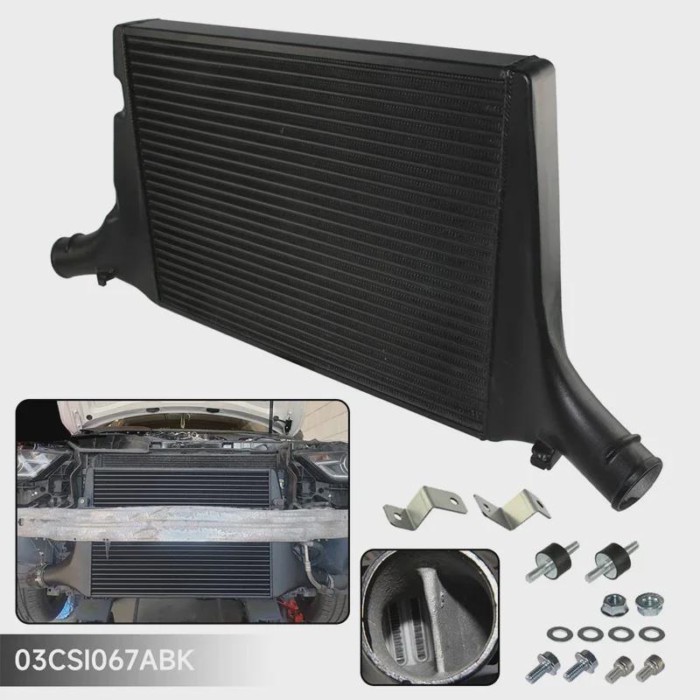 Fits For Audi A4 A5 B8 B8.5 Competition Intercooler 3.0TDI  2.0TFSI  2.0TDI Black/Silver