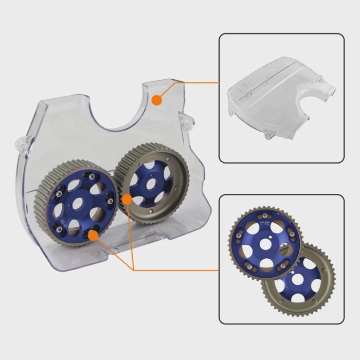 For Toyota Supra 1JZ-GTE Cam Pulleys + Cam Cover JZA70 90-93 Mark II/Cresta/Chaser JZX81 90-92 JZX9