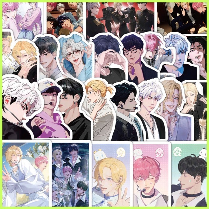 สติ๊กเกอร์ PLAVE (65 แผ่น) Virtual Yuan Men Group สติกเกอร์ ins สไตล์ High-value ตัวละครอะนิเมะ Merc