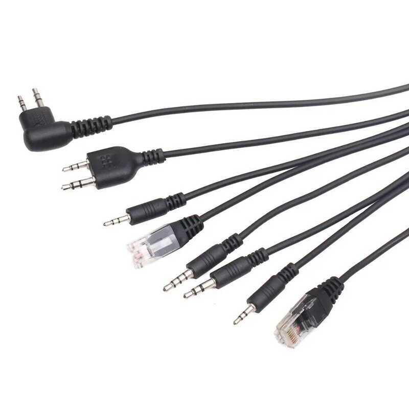 ▥  Walkie Talkie 8 In 1 USB Programming Cable For  Uv-5R  Uv-K6 Motorola