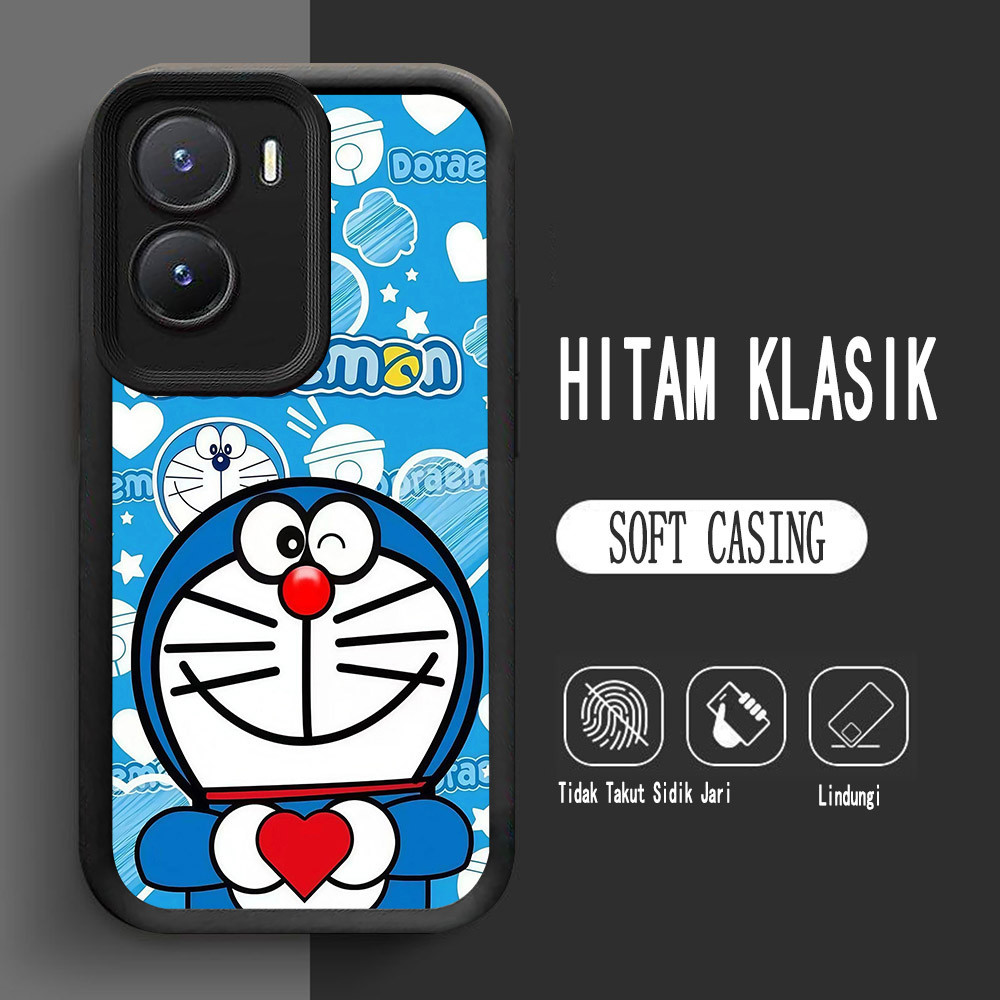 เคสสําหรับ VIVO IQOO Y16 Z9X Y02S Y56 Z9 5G Soft L-11 Doraemon