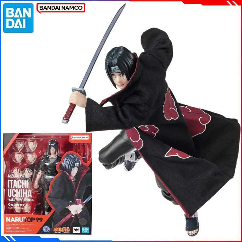 Genuine Bandai Original Naruto Figure Model Kits S.H.Figuarts 1/12 Anime FiguresUchiha Itachi Narut