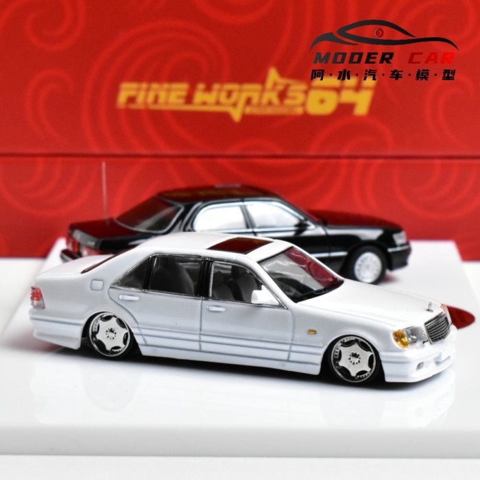 FineWorks64 FW 1: 64 Mercedes-Benz w140 Lexus ls400 North Exhibition รถคู่รุ่นรถ