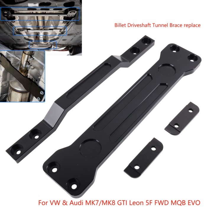 X-Clear Driveshaft Underbody Tunnel Brace (FWD MQB/MQB EVO) for VW MK7/MK8 & Audi 8V/8S Clearance t