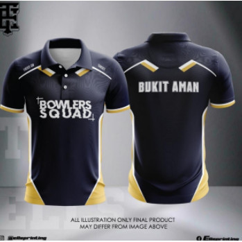 เสื้อยืดคอกลมไมโครไฟเบอร์ Bowlers Squad Bukit Aman