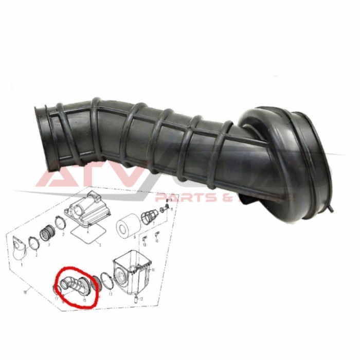 Exhaust Pipe for CFmoto 500 X5 CF188 CF500/2/A/2A X-Lander CF600-5 Gladiator RX510 RX530 Goes 520 M