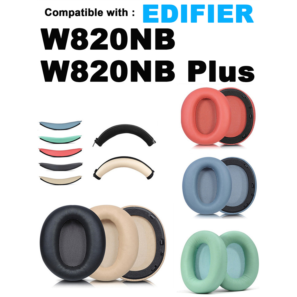 เหมาะสําหรับ Edifier W820NB Plus / W820NB ฝาครอบฟองน้ําหูฟังแบบถอดเปลี่ยนได้, แผ่นรองหูฟัง