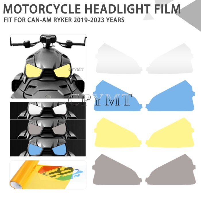 Fit for Can-Am Ryker 2019-2023 Years Motorcycle headlight film Front Fairing Headlight Guard Film P