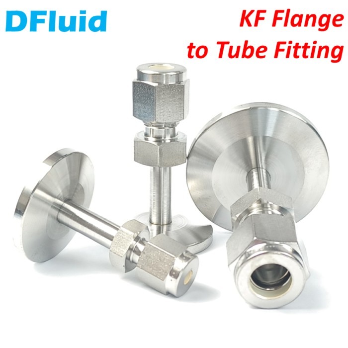 KF Flange to Tube Fitting LOK KF16 KF25 KF40 KF50 1/8 1/4 3/8 1/2 inch LOK 3mm 6mm 8mm 10mm LOK Sta