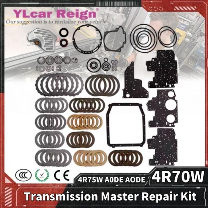 4R70W 4R75W A0DE AODE Auto Transmission Master Overhaul Rebuild Repair Kit Filter Friction Plates S
