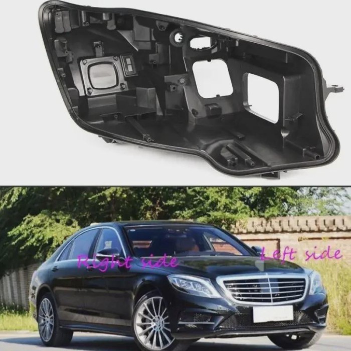 Headlight Base for Mercedes-Benz S-Class W222 2014 2015 2016 2017 Headlamp House Car Rear Base Fron