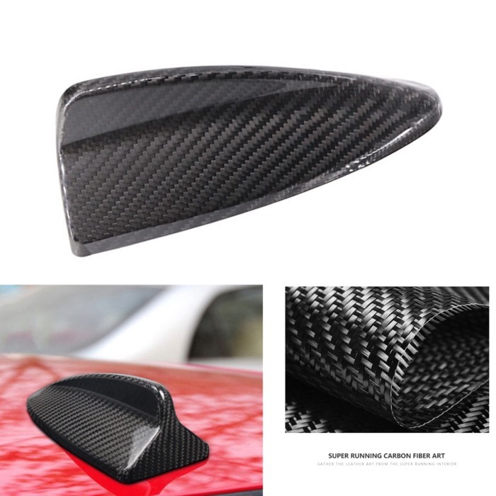 For BMW X3 F25 X5 E70 X6 E71 E72 Carbon Fiber Black Roof Shark Fin Antenna Cover Exterior Upper Ant