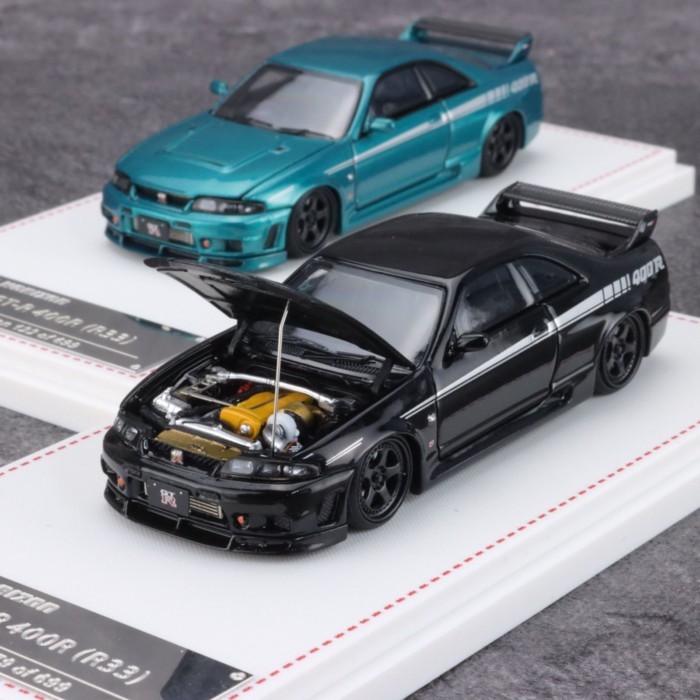 FH 1: 64 Nissan Skyline Skyline GT-R R33 400R โมเดลรถอัลลอย