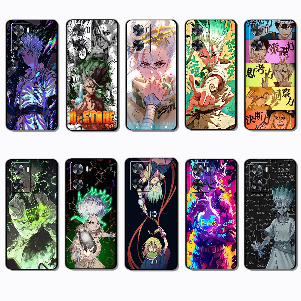 สําหรับ OPPO A57 A72 A73 A74 A77 dr หินขอบสีดําเคสโทรศัพท์ TPU | ยืดหยุ่น กันกระแทก & ไม่เหลือง