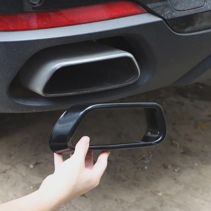 For BMW X5 F15 G05 X6 F16 X7 G07 2014-2021 40d 50i M sports Stainless Car Black Car Exhaust Pipe Co
